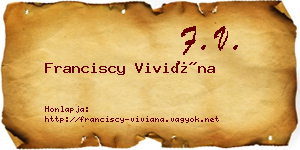 Franciscy Viviána névjegykártya